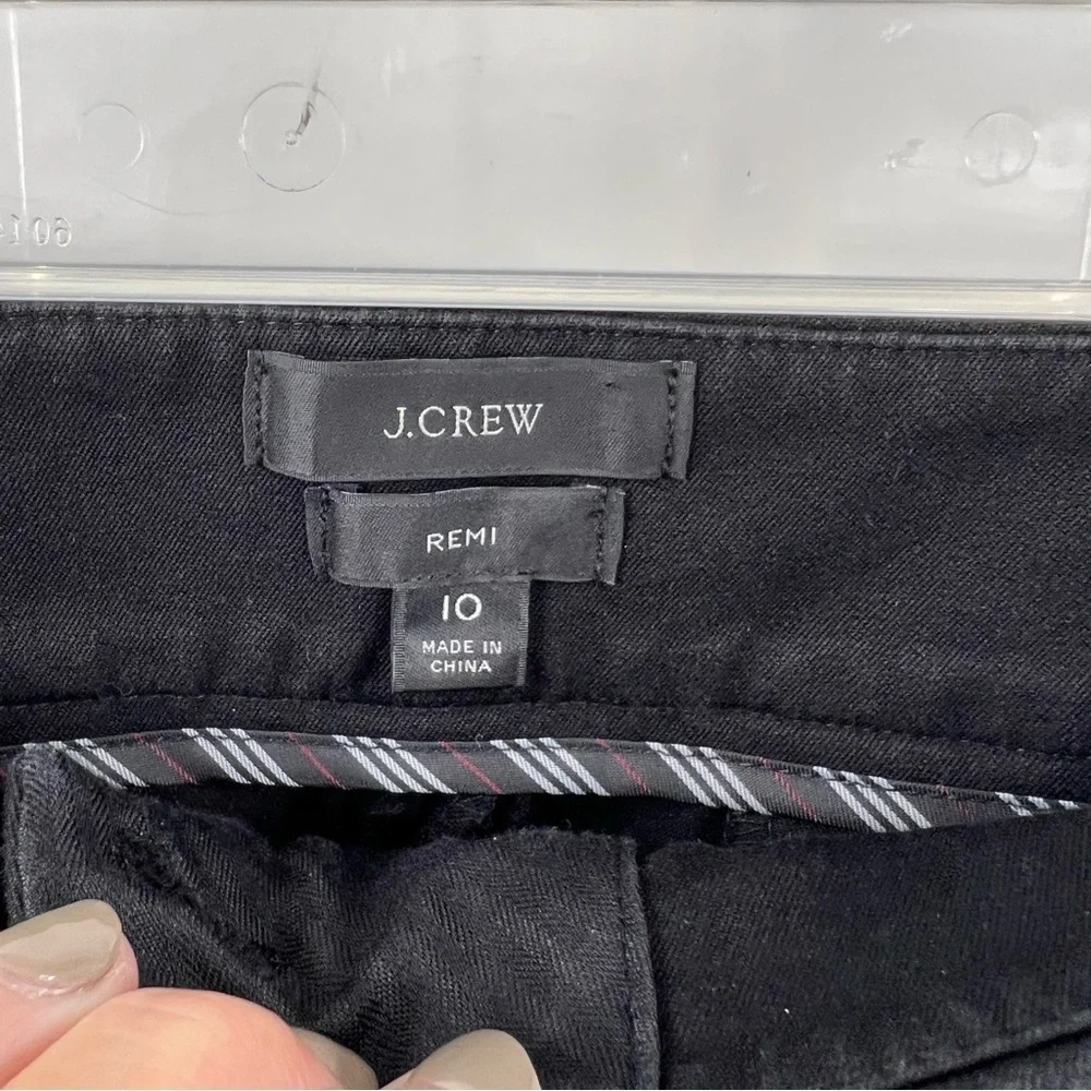 ✅ J.‎ Crew BLACK Remi Pant Pants Crop cropped black 10 style# AV394